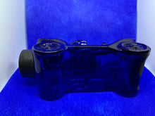 Load image into Gallery viewer, Avon Glass Stanley Steamer Cologne Bottle Blue Car Vintage Empty