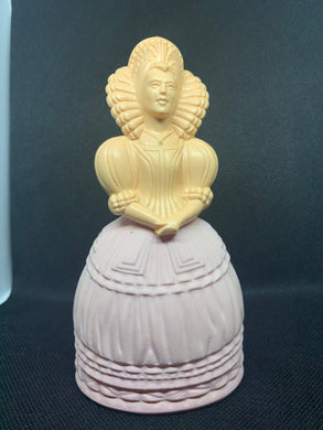 Avon Vintage Bottle Fashion Figurine Elizabethan Moonwind Cologne Pink