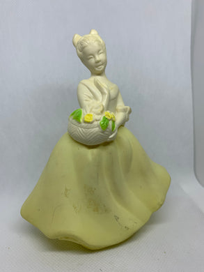 Avon Vintage Bottle Topaze Woman Basket Bouquet Cologne