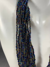 Load image into Gallery viewer, Vintage Necklace 12-Strand Multi Iridescent Color Beads 16 Inch