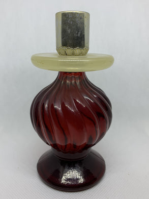 Avon Vintage Bottle Red Candlestick Charisma Cologne