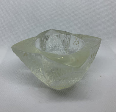 Vintage Candlestick Holder The President's Celebration 1980 Glass