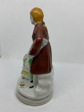 Load image into Gallery viewer, Porcelain Figurine Colonial Couple Red Coat Occupied Japan