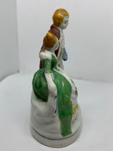 Load image into Gallery viewer, Porcelain Figurine Colonial Couple Red Coat Occupied Japan