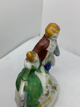 Load image into Gallery viewer, Porcelain Figurine Colonial Couple Red Coat Occupied Japan