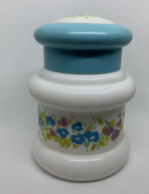 Avon Vintage Floral Foaming Bath Oil Container Flowers