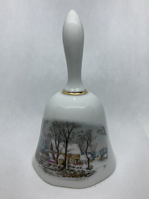 Vintage Avon China Bell Awarded Exclusively to Representatives Water Mill