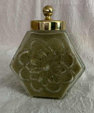 Vintage Avon Country Store Mineral Spring Bath Crystals Glass Bottle Container
