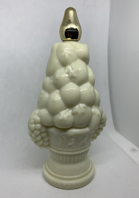 Vintage Avon Vineyard Compote Cologne Moonwind Milk Glass Bottle