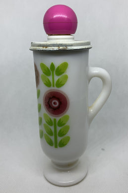 Vintage Avon Dutch Treat Demi-Cup Hawaiian White Ginger Cream Lotion Scratched