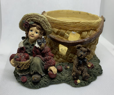 Boyd's Bears Figurine Yesterday's Child Dollstone Collection Candle Holder