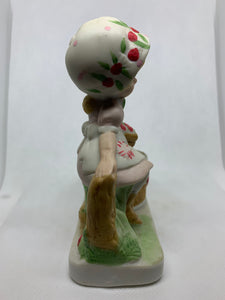 Strawberry Patches Luvkins Porcelain Candle Holder Jasco Taiwan Votive 1980