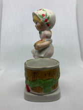 Load image into Gallery viewer, Strawberry Patches Luvkins Porcelain Candle Holder Jasco Taiwan Votive 1980