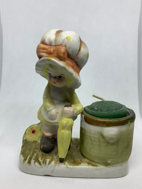 Little Luvkins Porcelain Candle Holder Jasco Taiwan Votive 1978