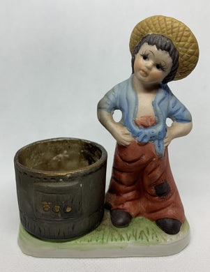 Little Luvkins Porcelain Candle Holder Jasco Taiwan Votive 1976