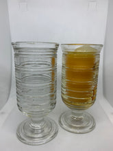 Load image into Gallery viewer, 2 Vintage Avon Crystal Cup Candle Holders Glass