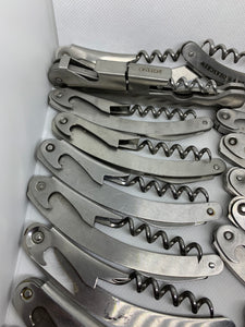 18 Corkscrews Silver Stainless Steel Lot