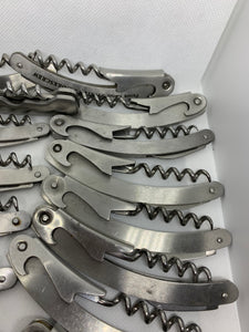 18 Corkscrews Silver Stainless Steel Lot