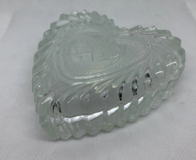 Crystal Clear Handcrafted Crystal Heart Shape Dish Romania