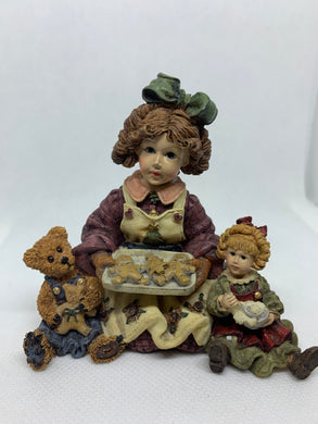 Boyd's Bears Figurine Yesterday's Child Dollstone Collection Jean w/ Elliot & Debbie
