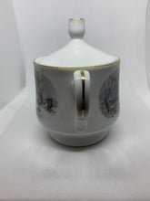 Load image into Gallery viewer, Vintage Avon China Sugar Bowl Two Handles Snowy Winter Water Mill 1981