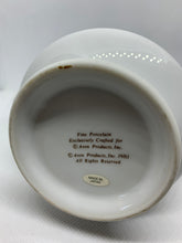 Load image into Gallery viewer, Vintage Avon China Sugar Bowl Two Handles Snowy Winter Water Mill 1981