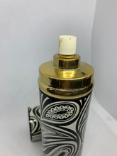 Load image into Gallery viewer, Avon Patterns Cologne Mist Glass Bottle Black and White Paisley Vintage Empty