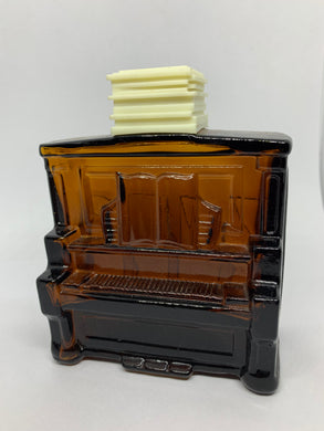Avon Vintage Piano After Shave Empty Brown Glass Bottle