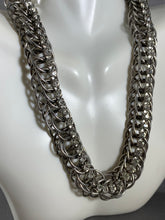 Load image into Gallery viewer, Vintage Silver and Rhinestone Necklace 15 Inch