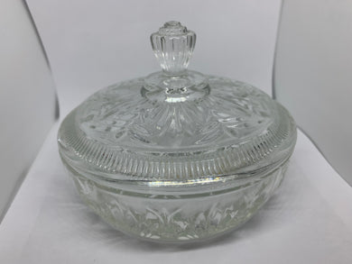 Vintage Avon Collectible Clear Lidded Dish Glass Bowl 6