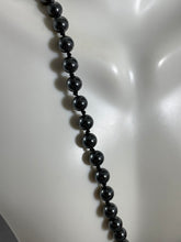 Load image into Gallery viewer, Vintage Necklace Charcoal Gray Hematite Beads 32 Inch