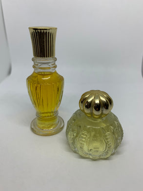 2 Vintage Avon Moonwind Cologne Small Glass .5 Fl OZ Bottles