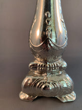 Load image into Gallery viewer, Avon Silver Candlestick Moonwind Cologne Decanter Glass Bottle Empty