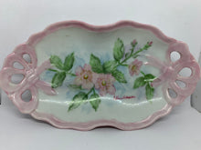 Load image into Gallery viewer, Pink Floral Candy Dish Henderson Ceramic Pottery