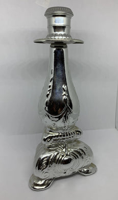 Avon Silver Candlestick Moonwind Cologne Decanter Glass Bottle