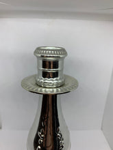 Load image into Gallery viewer, Avon Silver Candlestick Moonwind Cologne Decanter Glass Bottle Full