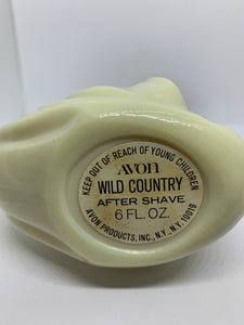 Avon Bulldog Pipe Wild Country After Shave Vintage Bottle Empty