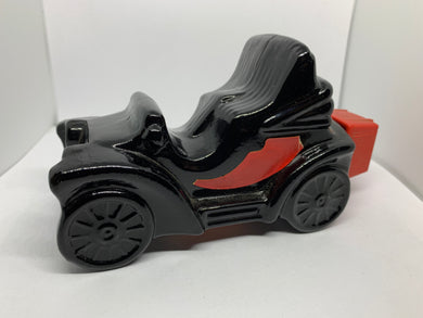 Avon Leather After Shave Bottle Black Electric Charger Car Vintage Empty