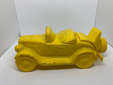 Avon for Men Leather After Shave Bottle Yellow Car Vintage