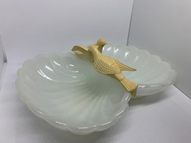 Avon Vintage Doves Candy Dish Milk Glass