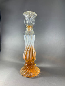 Avon Opalique Candlestick Holder Sweet Honesty Cologne Vintage Bottle