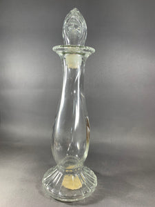 Vintage Avon Glass Flower Bud Vase Sea Fantasy Bottle Empty with Stopper