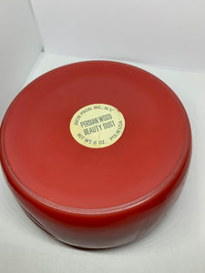 Avon Vintage Persian Wood Beauty Dust Container Empty Red