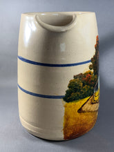 Load image into Gallery viewer, Hand Painted Pitcher Barn Farm with Chickens