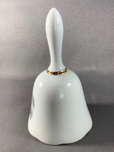 Avon Vintage Porcelain Bell 1978 Representative's Award Winter Water Mill