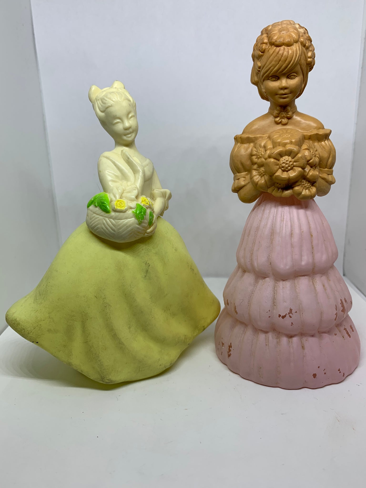 2 Avon Vintage Bottle Garden Girl Field Flowers Cologne Stews