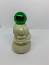 Load image into Gallery viewer, Avon Vintage Milk Glass Cologne Bottle Teddy Bear Christmas Sack