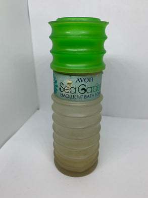 Avon Vintage Bottle Sea Garden Mint Green Emollient Bath Foam Nautical