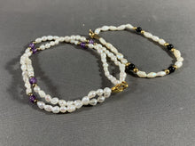 Load image into Gallery viewer, 2 Vintage Fresh Water Pearl Beads Bracelets White