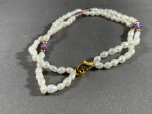 Load image into Gallery viewer, 2 Vintage Fresh Water Pearl Beads Bracelets White